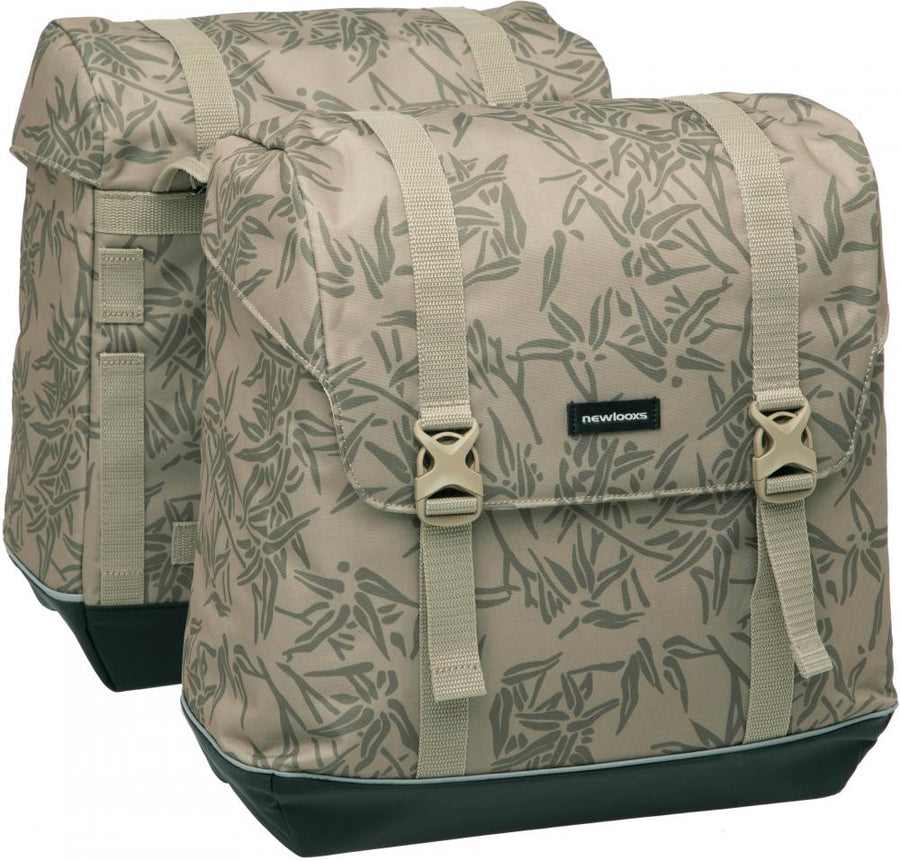 New Looxs Radtasche Alba MIK Bamboo Sand 2x18L - praktische Doppelpacktasche für MIK-Gepäckträger