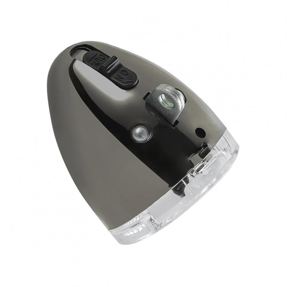 AXA 606 Steady Auto Dynamo-LED-Scheinwerfer mit Hell-Dunkel-Sensor, Standlicht und Retro-Design, StVZO-konform.