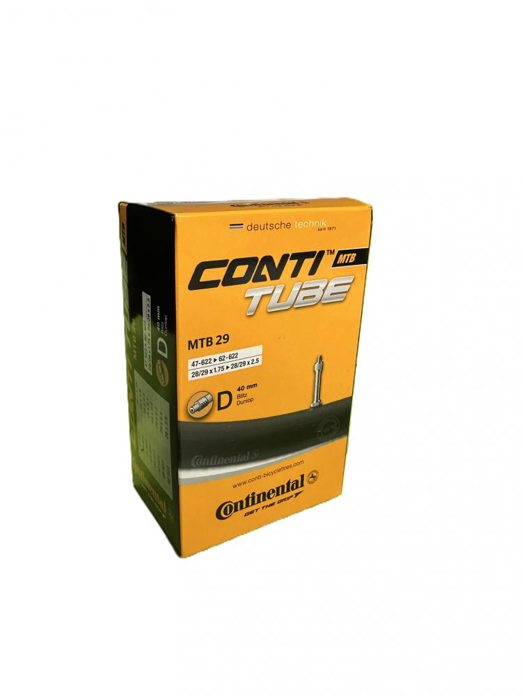 Continental Fahrradschlauch MTB 29 Zoll 47-62/622 DV 40mm Dunlopventil im Karton mit Pannenschutz.