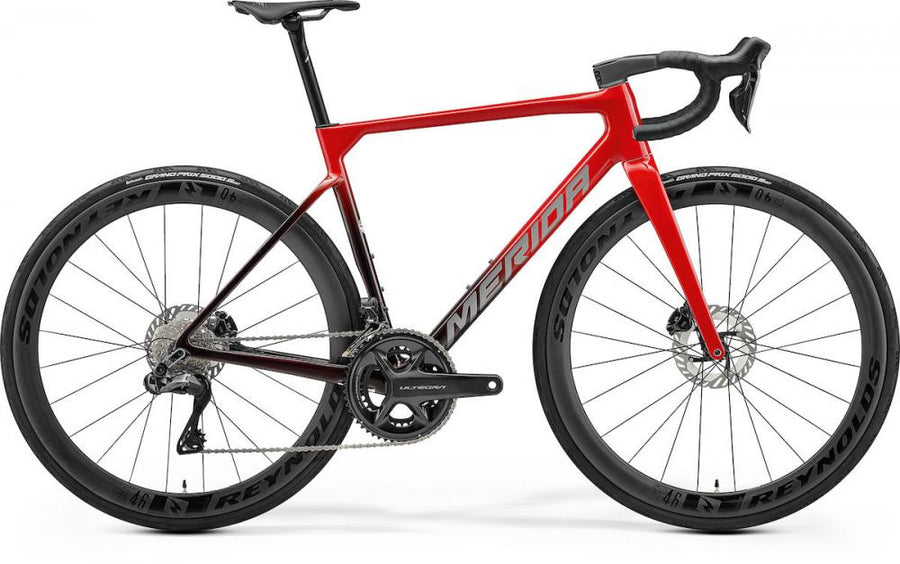 Merida SCULTURA 9000 Rennrad - Größe L - passion red-dark race red-black - CF5 Carbonrahmen - Shimano Ultegra Di2 - Reynolds Carbon-Laufräder - 4iiii Powermeter
