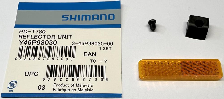 SHIMANO Reflektorsatz PD-T780 - Ersatzreflektoren für PD-T780 Pedale, ca. 7 g