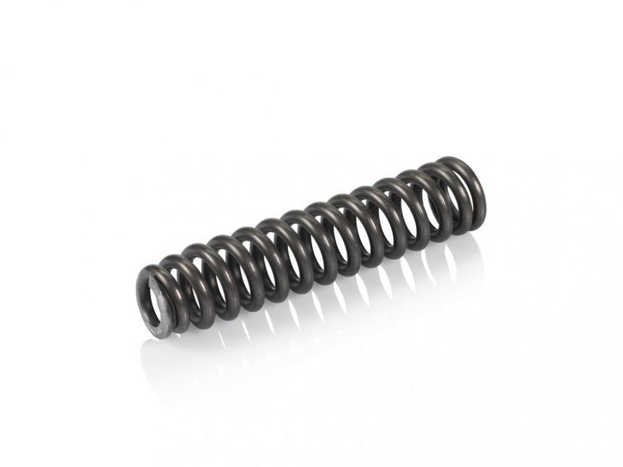 Dunkelgraue XLC Ersatzfeder hart für SP-S05/08 Sattelstütze 31,6mm auf weißem Hintergrund.