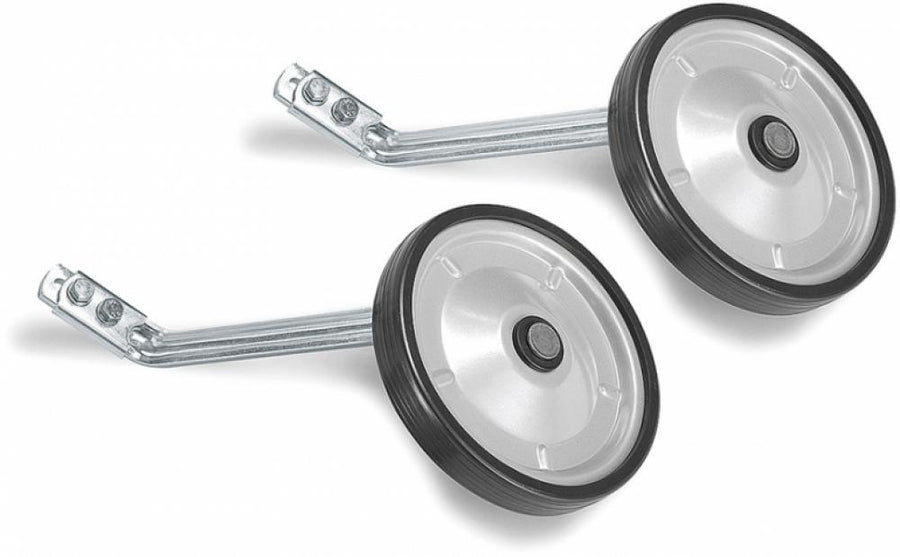 PUKY Stützräder ST-ZL12, silber, Aluminium, passend für 12\" Fahrräder der Serien Z2 und ZL12, einfache Montage, stabile Konstruktion, leise Gummirollen