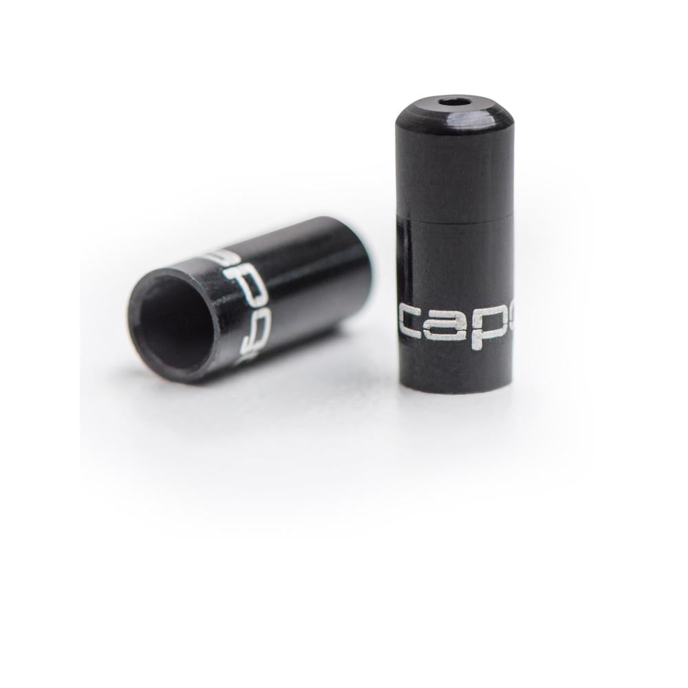 capgo OL Endkappenset Schaltaußenhülle Alu 4,5 mm Schwarz - 10 gedichtete Endkappen