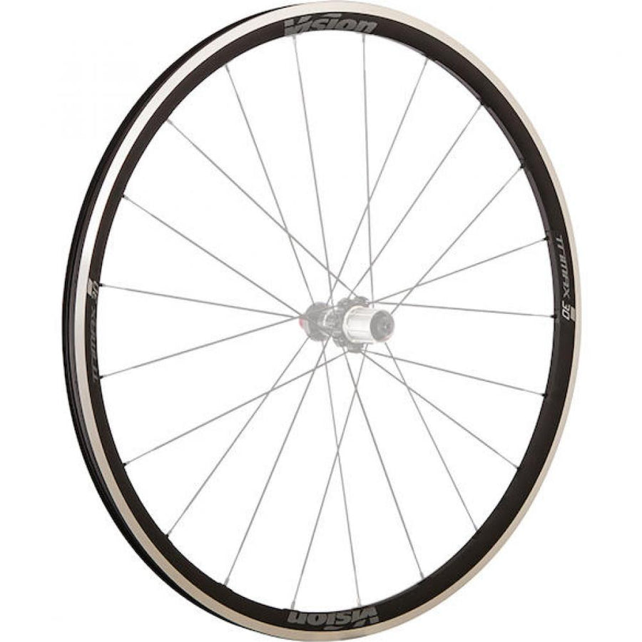 Vision Felge Trimax 30 RB Clincher 16 Loch Schwarz - leichte, tubeless-ready Rennradelge
