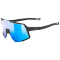 uvex Sequenze Black Matt - Mirror Blue Sportbrille, Einheitsgröße