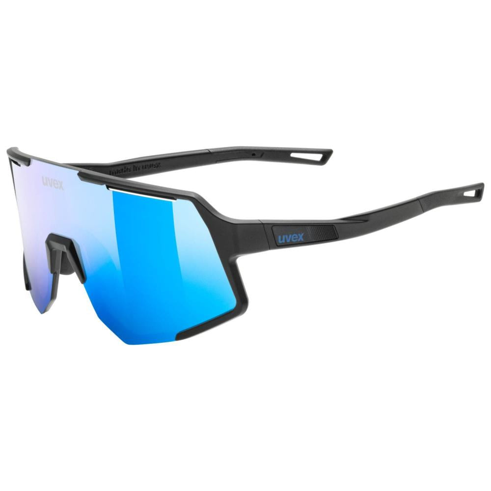 uvex Sequenze Black Matt - Mirror Blue Sportbrille, Einheitsgröße