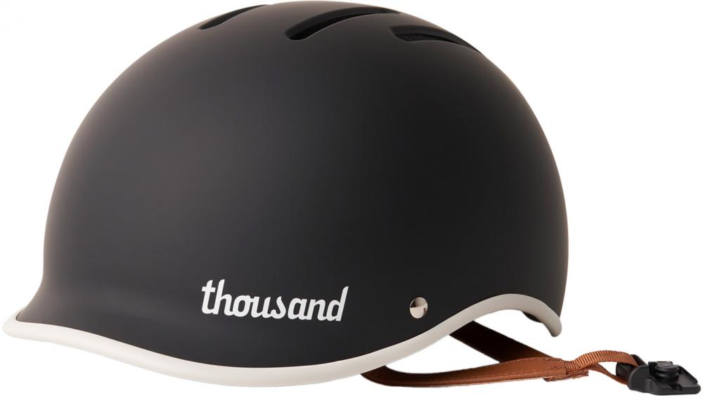 Thousand Heritage 2.0 Fahrradhelm Carbon Black L 59-62 cm - stylischer City-Helm mit Magnetverschluss, Belüftung, verstecktem Kettenfach