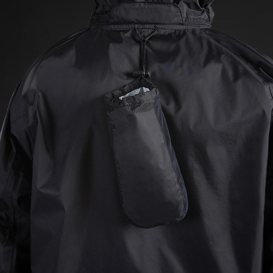 CHIBA Rainjacket - wasserdichte, atmungsaktive Regenjacke XXL schwarz 318 g