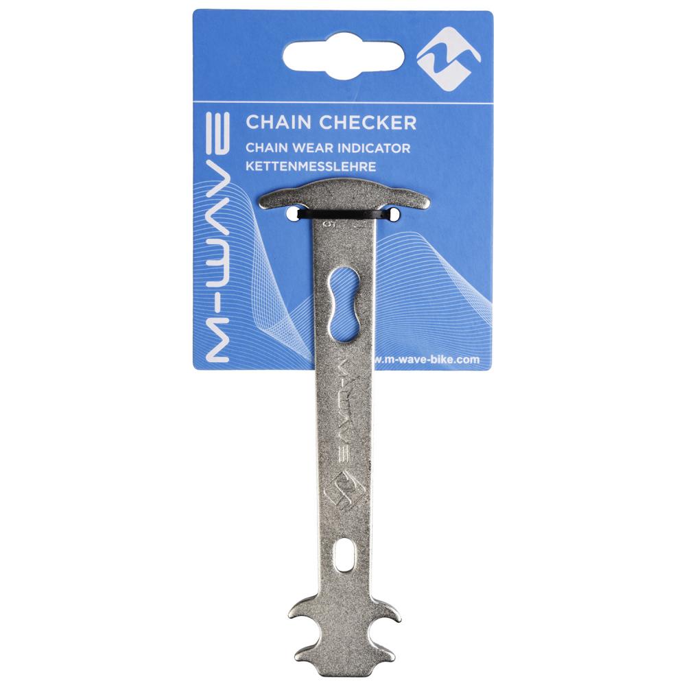 M-WAVE Chain Checker Kettenmesslehre - Stahl, 0,75 / 1,0