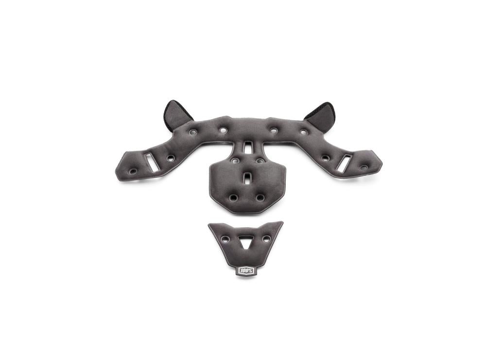 100% Aircraft 2 crown liner S/M black/grey - komfortables Ersatzpolster für deinen Helm
