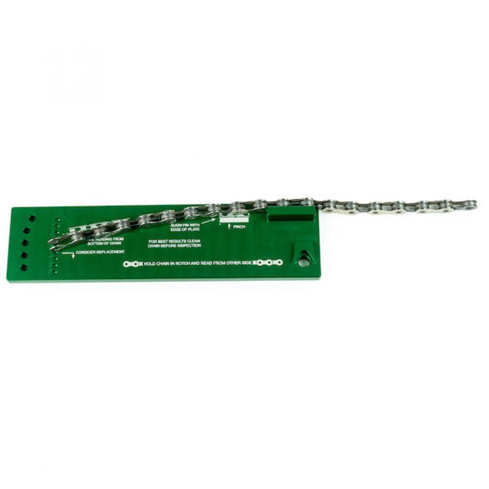 Abbey Tools Kettenverschleißlehre LL Chain Wear Standard Grün - präzise Kettenverschleißmessung