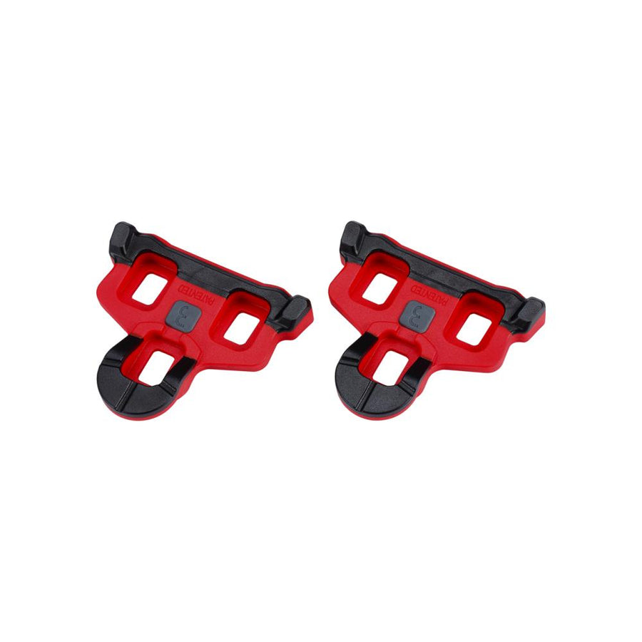 BBB Cycling BBB Schuhplatten PowerClip 6 degree One Size rot - effizienter Kraftschluss fürs Rennrad