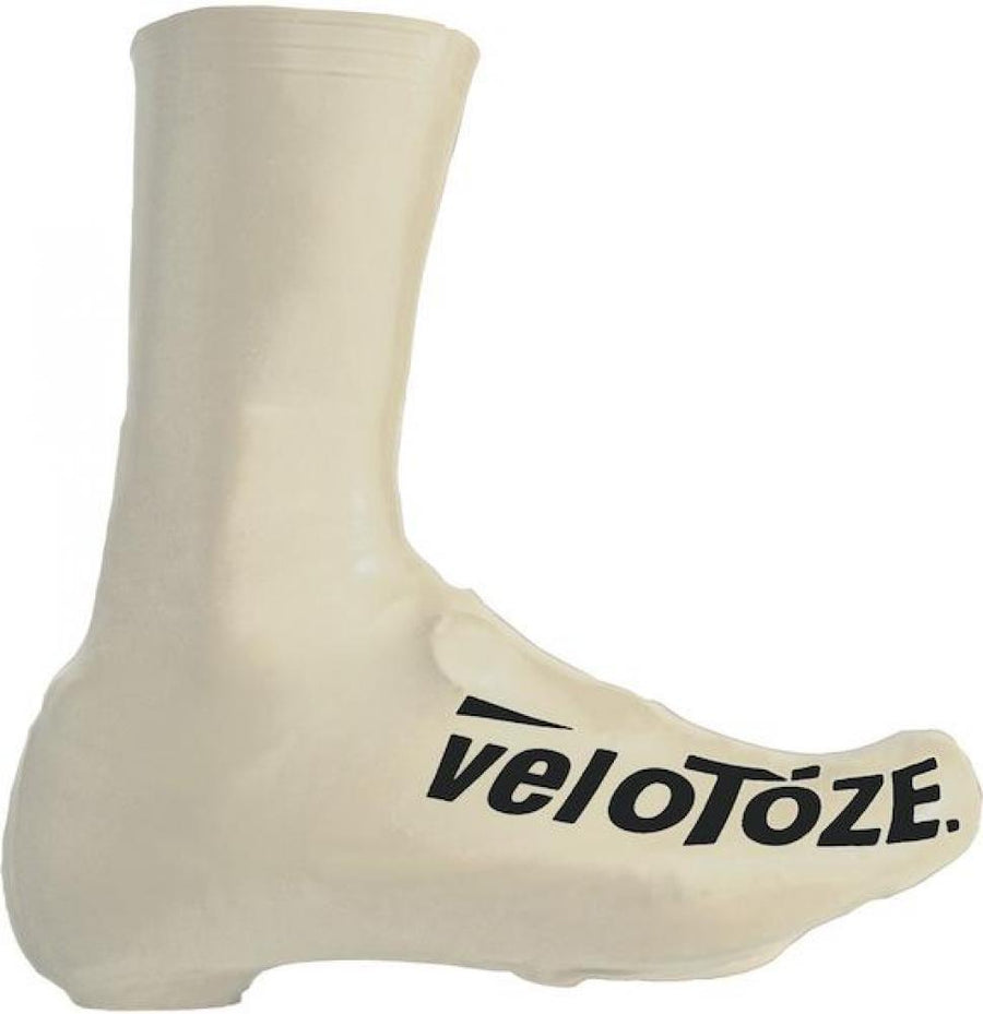 VeloToze Überschuhe 2.0 lang S Weiß - wind- und wasserdicht für Radfahrer