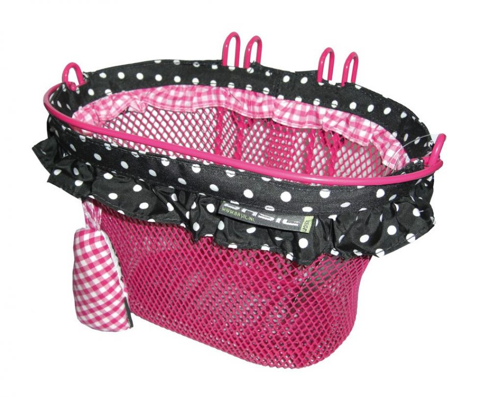 Basil Kinderfahrradkorb Jasmin Baboushka Pink 20x28x18 cm