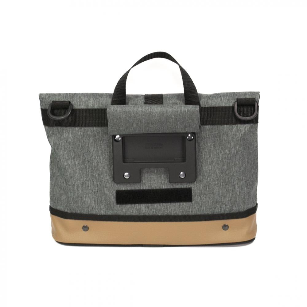 Haberland Lenkertasche Mel eMotion grau/hellbraun - elegante Lenkertasche mit KLICKfix