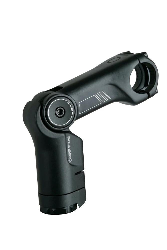 by.schulz Vorbau Alpha Pro SDS Super-Strong 95 mm Schwarz - Verstellbarer A-Head Vorbau für Mountainbike und Trekking