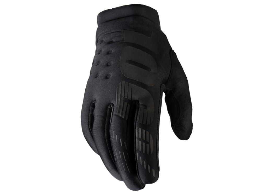 100% Brisker Cold Weather Glove M black - warmer MTB-Handschuh mit direktem Griffgefühl