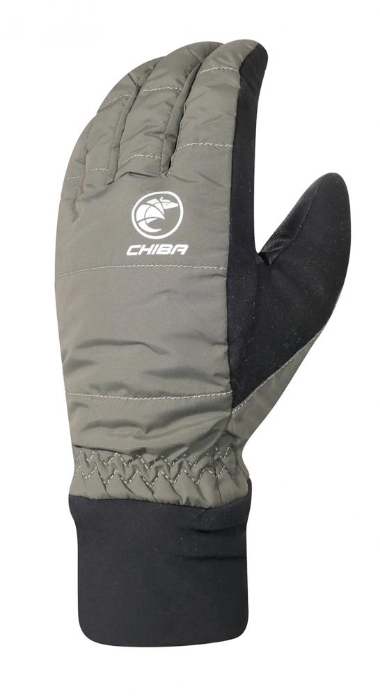 Chiba City Liner Winterhandschuh Olive Gr. XS - wind- & wasserdicht, Primaloft-Futter, Touchfinger, Carbon-Innenhand & Reflexelemente