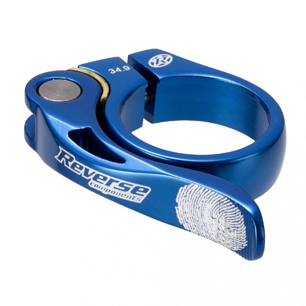 Reverse Sattelklemme Long Life 34,9 mm mit Schnellspanner dunkel-blau