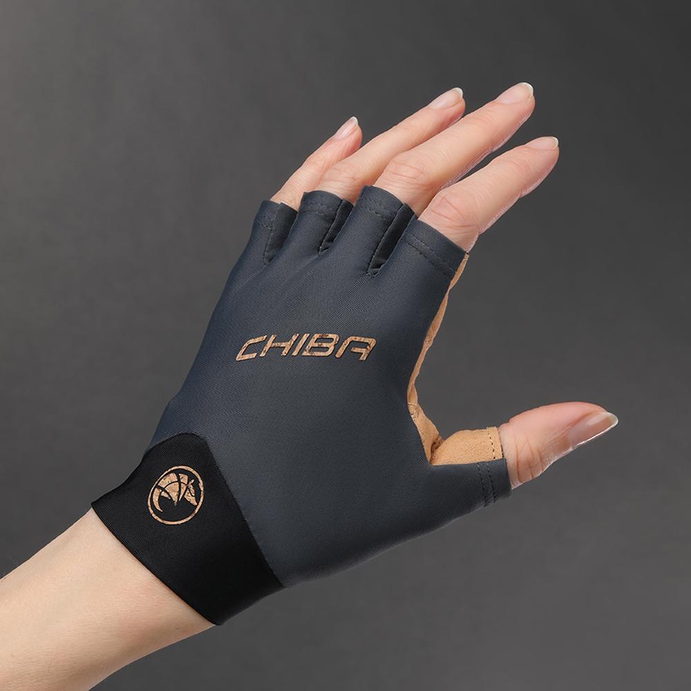 CHIBA ECO Glove Pro - Radhandschuhe dunkelgrau, S, atmungsaktiv & gepolstert