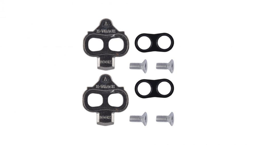 Look X-Track Pedalplatten grau, SPD kompatibel, 6° Bewegungsfreiheit, inkl. Schrauben