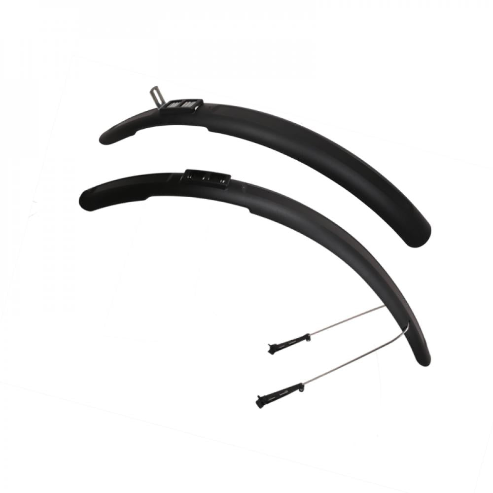 Zéfal Trail 65 Steckblech-Set schwarz, für 26"-29" Fahrräder, max. Reifenbreite 2,4", Technopolymer-Harz, Gewicht ca. 360g, hohe Schutzwirkung