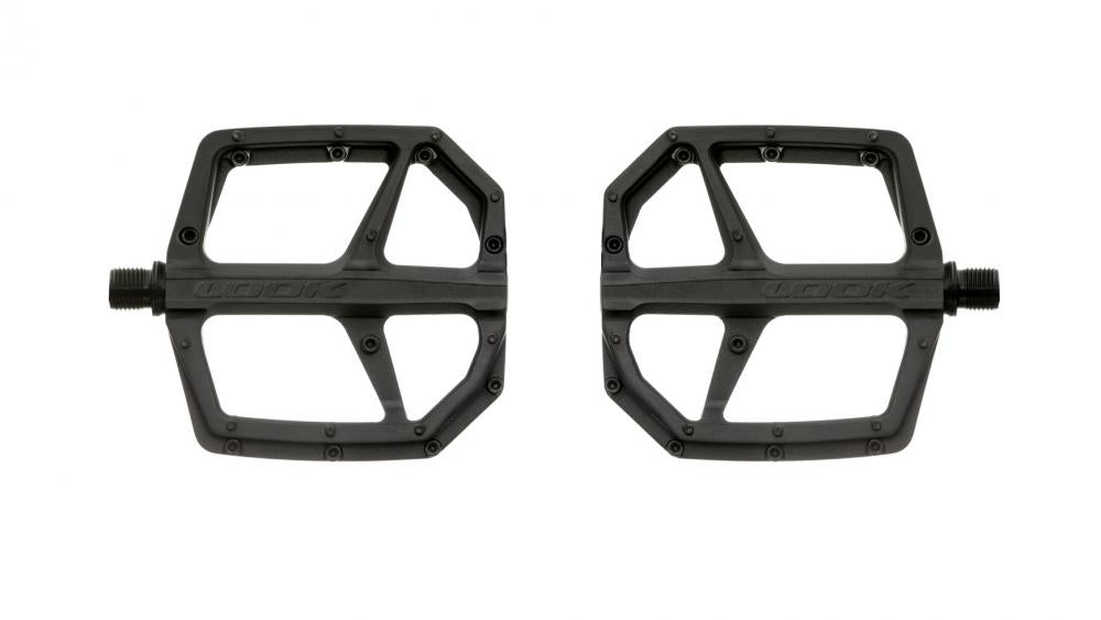LOOK Trail Roc Plus Plattformpedale - geschmiedetes Aluminium, konkave Oberfläche, 10 Pins, schwarz