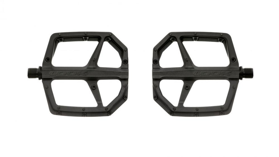 LOOK Trail Roc Plus Plattformpedale - geschmiedetes Aluminium, konkave Oberfläche, 10 Pins, schwarz