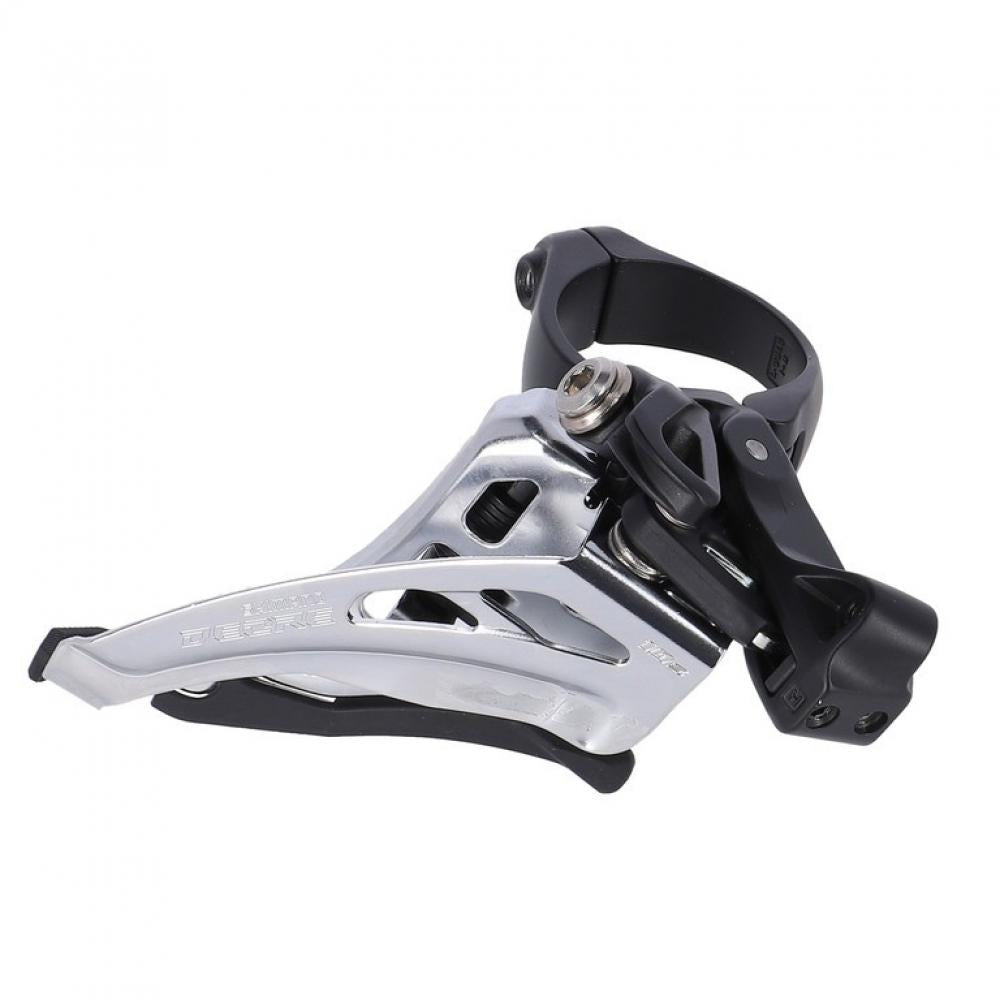 SHIMANO Umwerfer DEORE FD-M4100 2-fach MTB Schelle mittig Front-Pull - präzise Kettenführung für moderne MTB-Antriebe