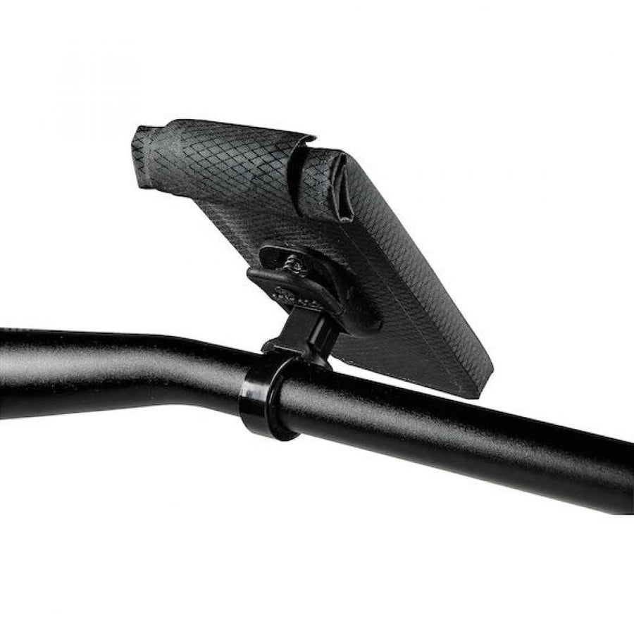 Merida wasserdichte Smartphonetasche L Schwarz mit sicherer Lenkermontage am Fahrradlenker.