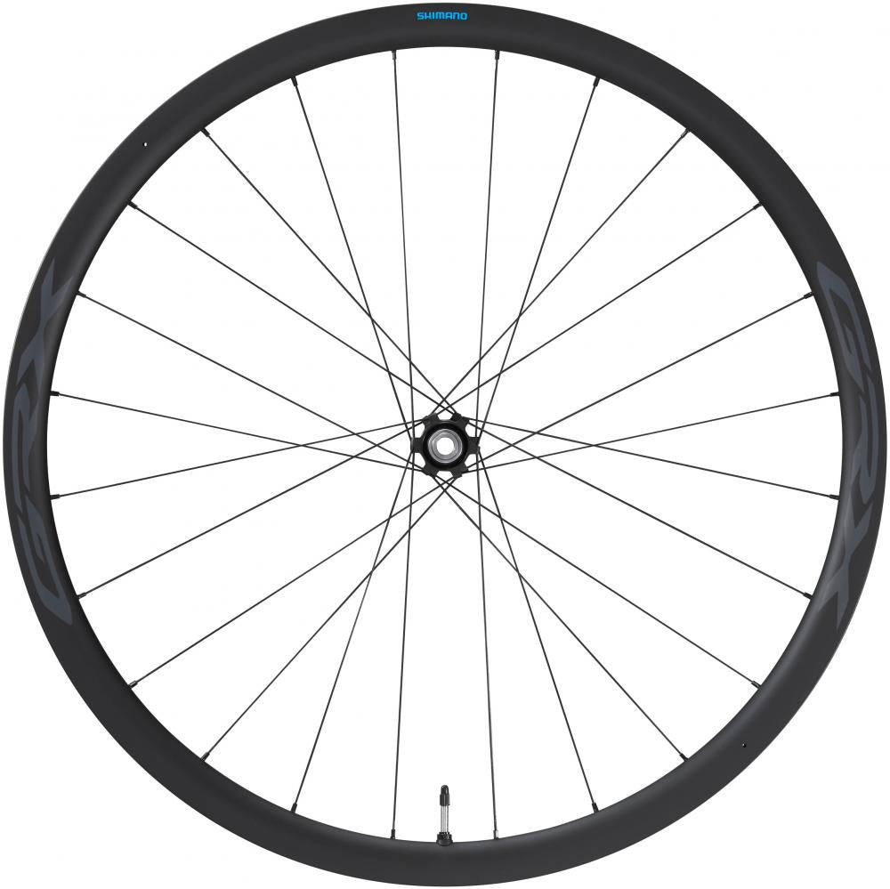 SHIMANO Vorderrad GRX WH-RX870 700C Laufrad - 28 Zoll Carbon Road/Gravel Scheibenbremse 24 Loch Center-Lock 100x12 mm