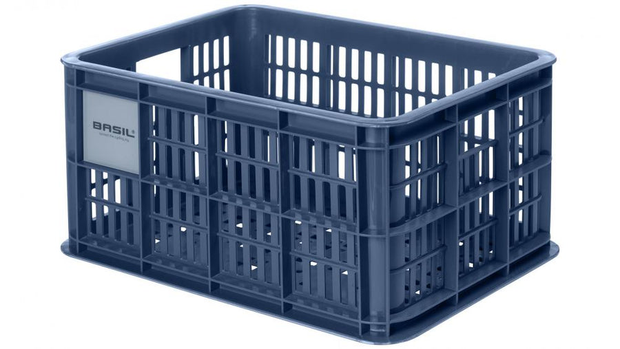 Basil Transportkorb Crate S Bluestone 17L Fahrradkorb aus Kunststoff.