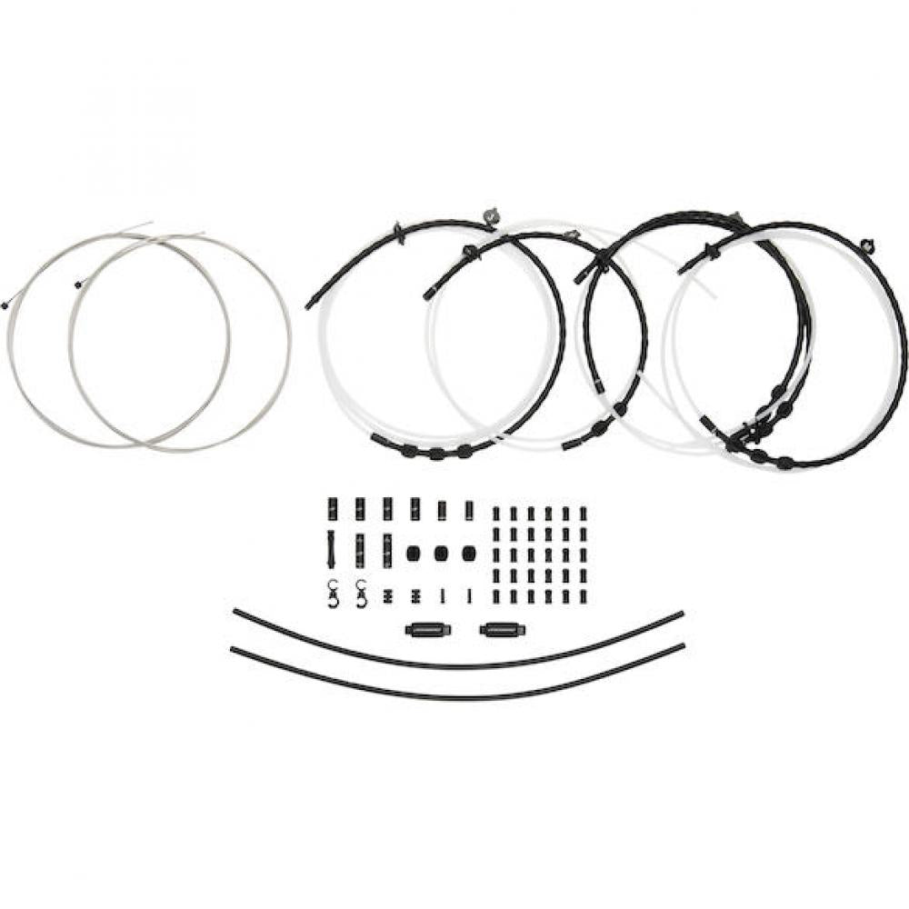 Jagwire Schaltzugset Road & Mountain Elite Link 2x Universal Schwarz - präzise Schaltperformance