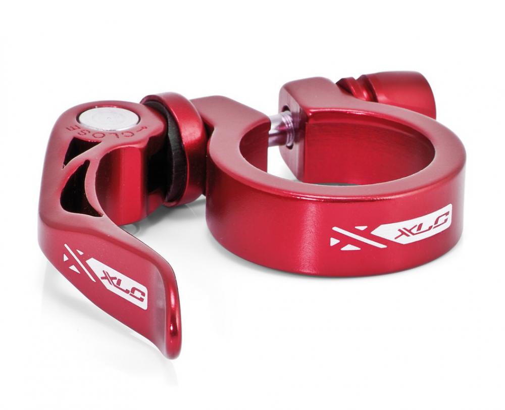 XLC Sattelstütz-Klemmring PC-L04 Ø 31,6mm, rot, Alu, mit Schnellspanner