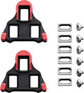 SHIMANO Schuhplatten SM-SH10 SPD-SL rot - präziser Kraftschluss für Rennradpedale