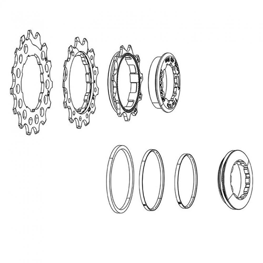 Kassettenritzel-satz Pg-1231 11-13t Inkl. Lockring - Präzises Upgrade Für Deinen Antrieb