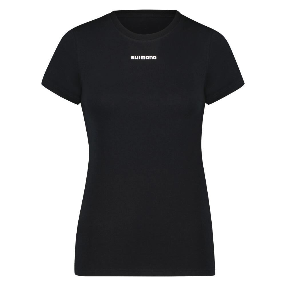 SHIMANO W'S UX URBAN T-Shirt BLACK L Damen Fahrrad T-Shirt