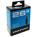 IMPAC Fahrradschlauch 26 Zoll (40/60-559) mit 40mm Autoventil für Mountainbike und Trekkingrad.