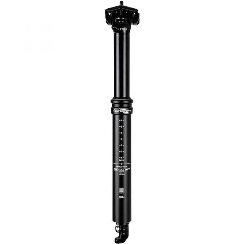 Procraft Vario-Sattelstütze Drop Suspension gefedert 34,9 x 462 mm Schwarz - mehr Komfort & Kontrolle