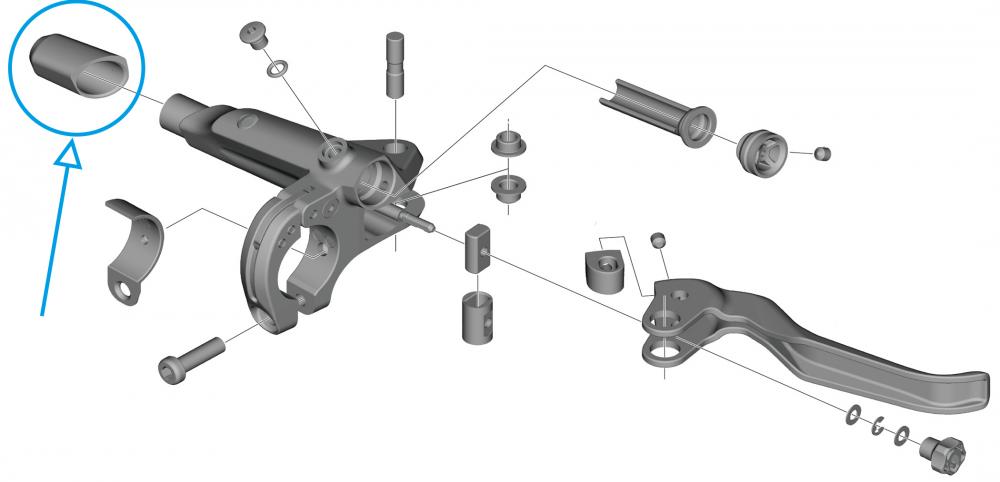 SHIMANO Abdeckung Ausgleichsbehälter BL-U8000 rechts - 1 g, Ersatzteil Bremse