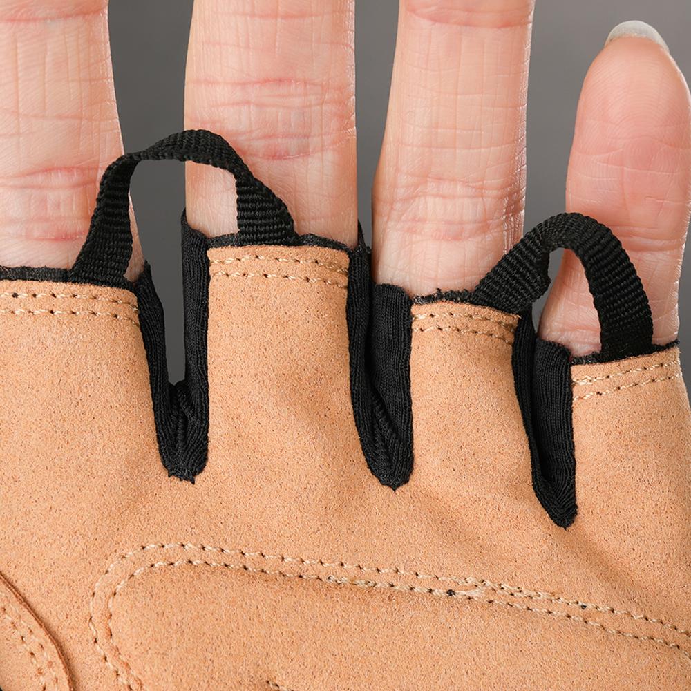 CHIBA ECO Glove Pro - Radhandschuhe kurz, recycelt, gepolstert, schwarz, S