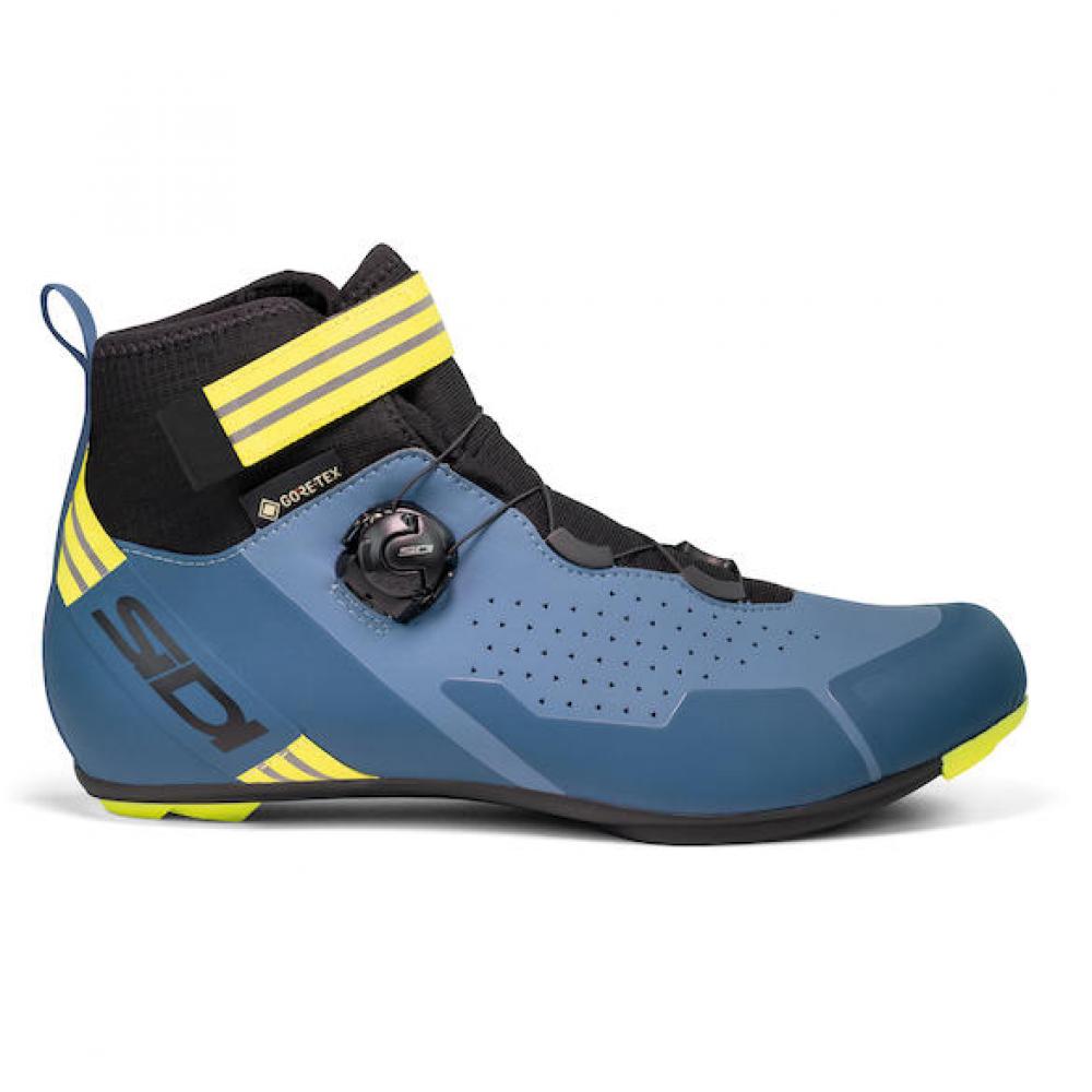 Sidi ROAD Nix navy/yellow fluo 39 Blau/neongelb - warmer Rennradschuh mit Carbonsohle