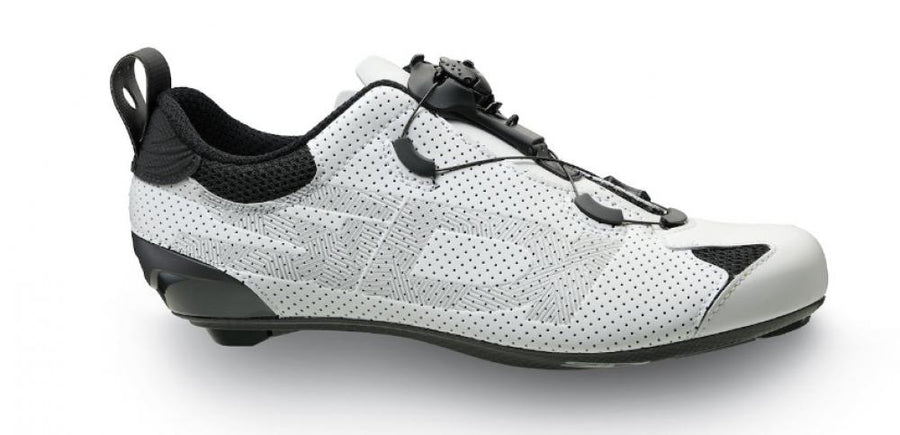Sidi ROAD Tri-Sixty white 43 Weiß - Triathlon-Rennradschuh mit C-BOOST Carbonsohle