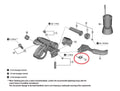 SHIMANO Hebel-Klemmfeder für BL-M9220 links, Distanzstück - präziser Hebelhalt