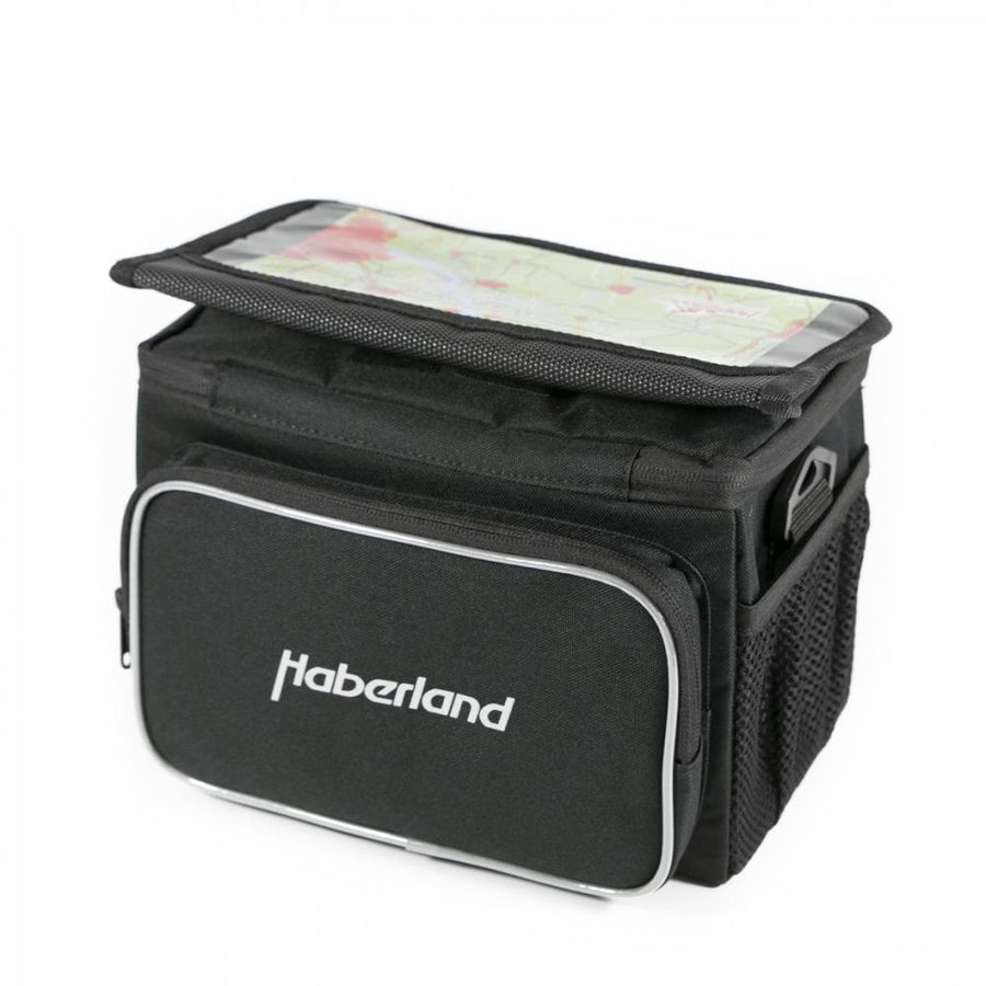 Haberland Lenkertasche 6l Classic schwarz - praktische Lenkertasche mit KLICKfix