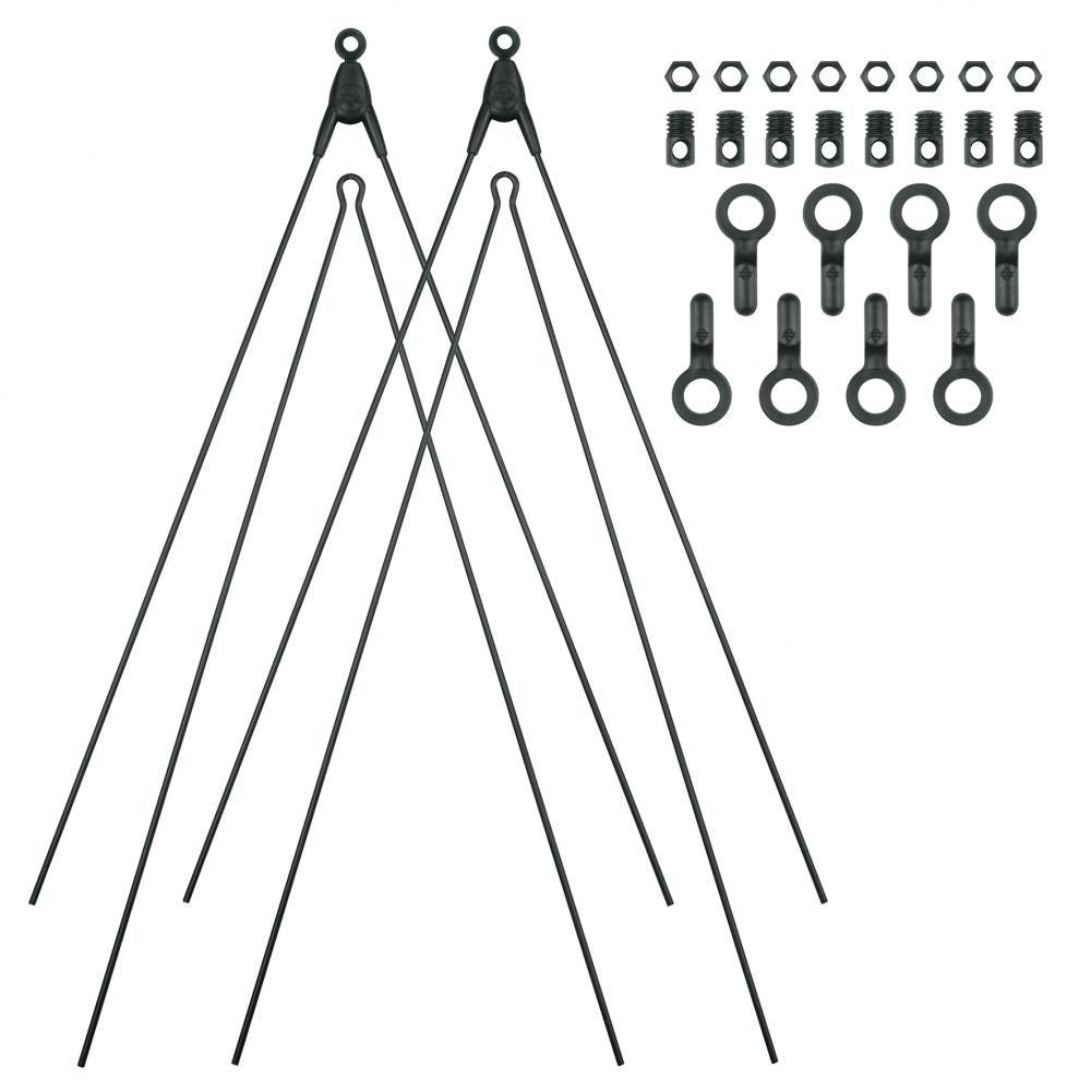 SKS Bluemels Basic Ersatzstreben-Set 26/28 Zoll schwarz  robustes Schutzblech-Zubehör mit ASR-Sicherheitssystem für Fahrräder