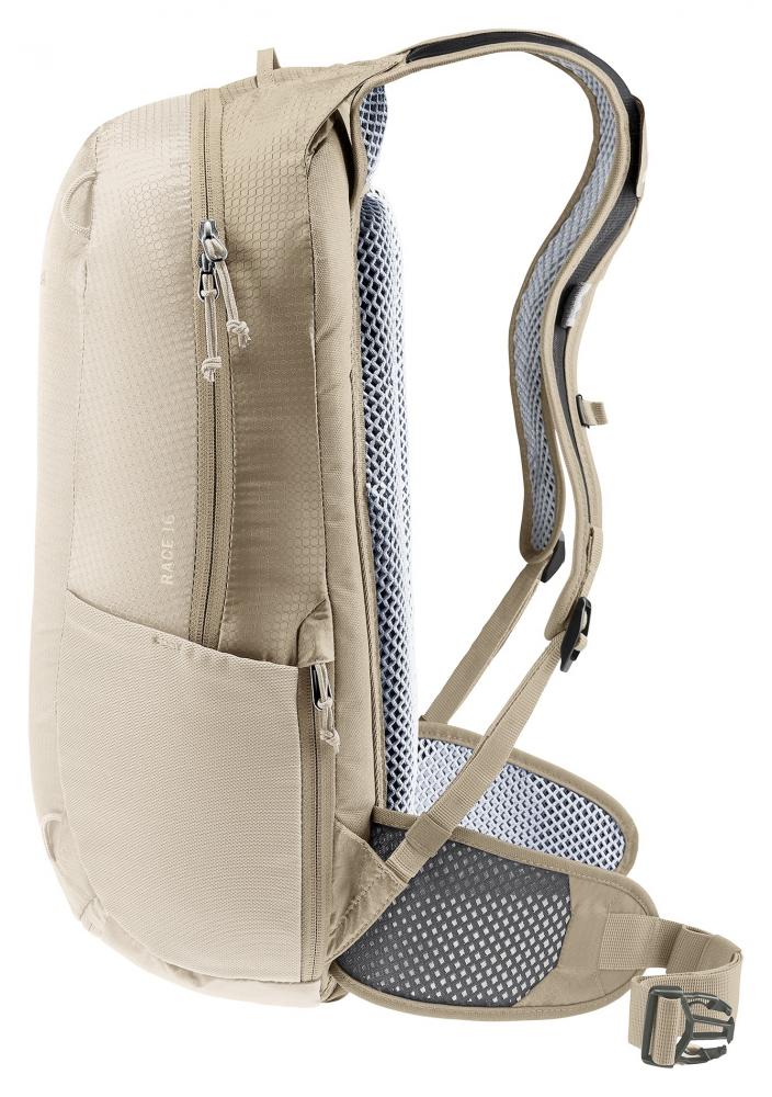 Deuter Race 16 Fahrradrucksack 16 Liter Alu-Greystone - Leichter Mountainbike-Rucksack mit Airstripes