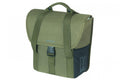 Basil Einzelpacktasche Go 16 Liter - Dunkelgrün 14x28x31 cm (Hook-On System, Kordelverschluss, Reflektoren)