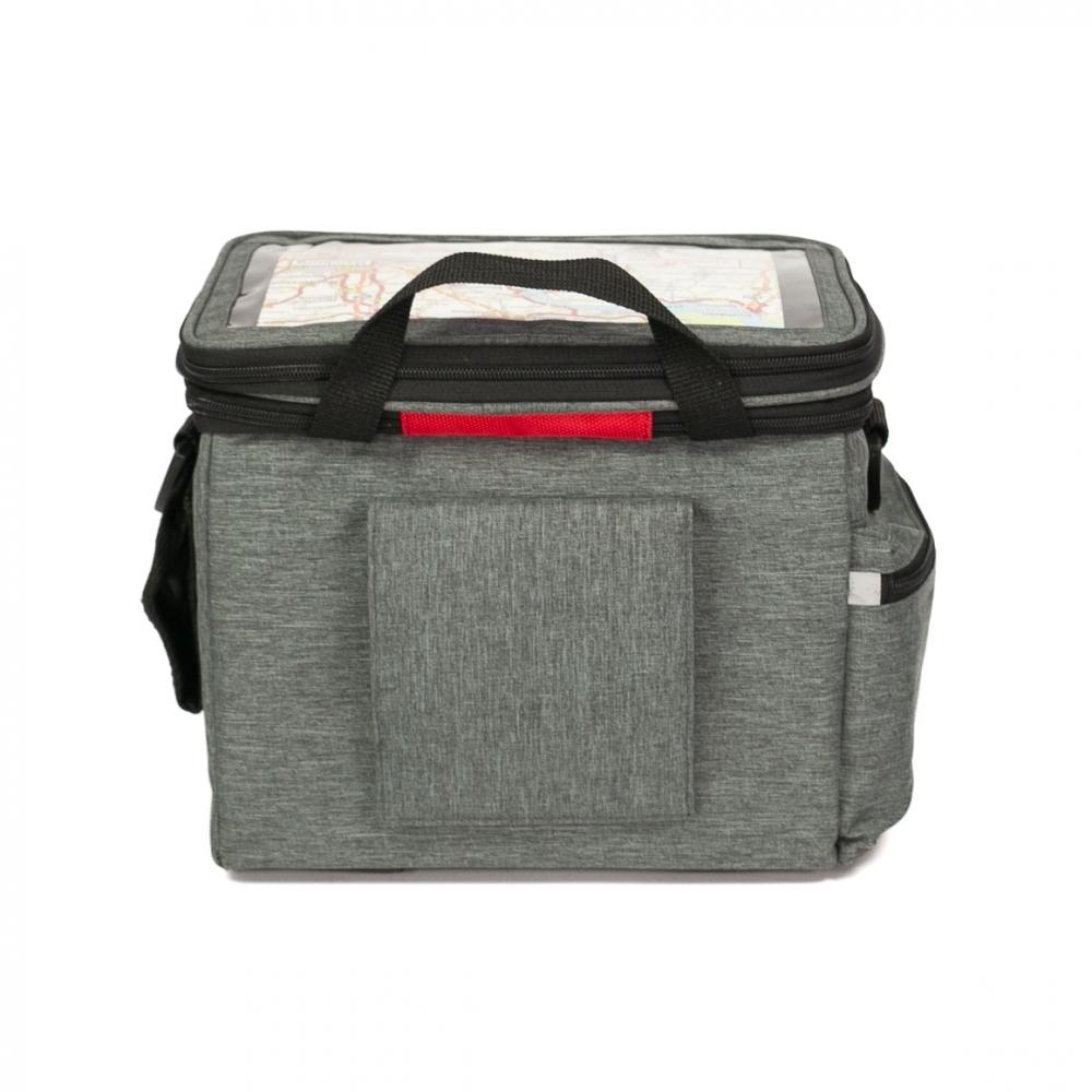 Haberland Lenkertasche 10l Max Plus grau - praktische Lenkertasche mit KLICKfix